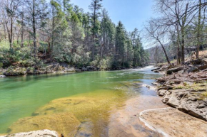 Riverfront Blue Ridge Cabin with Private Beach!